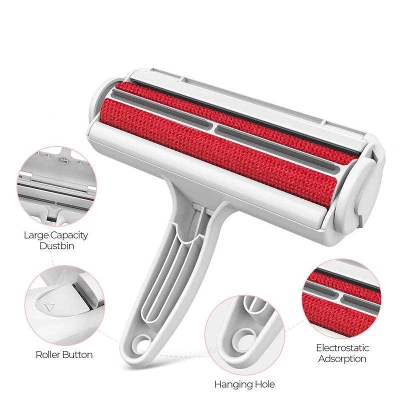 Reusable Pet Hair Remover Roller - Dog & Cat Fur Remover for Couch, Bed, Car Seats & Clothes