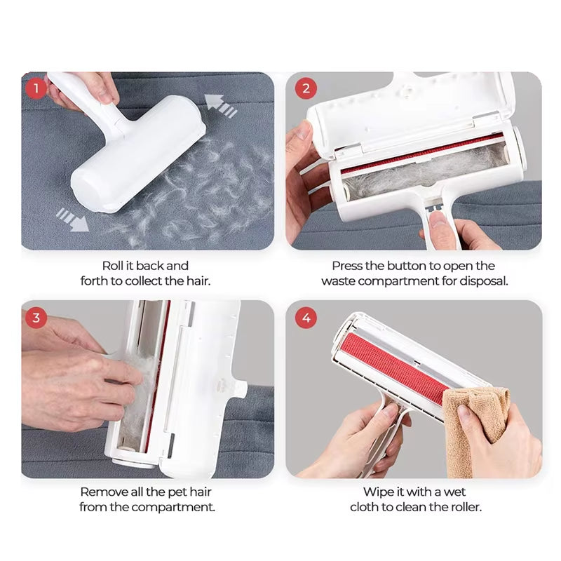 Reusable Pet Hair Remover Roller - Dog & Cat Fur Remover for Couch, Bed, Car Seats & Clothes