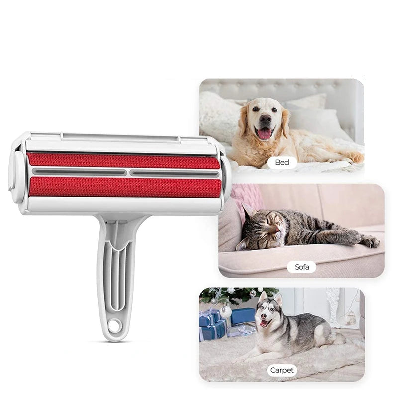 Reusable Pet Hair Remover Roller - Dog & Cat Fur Remover for Couch, Bed, Car Seats & Clothes